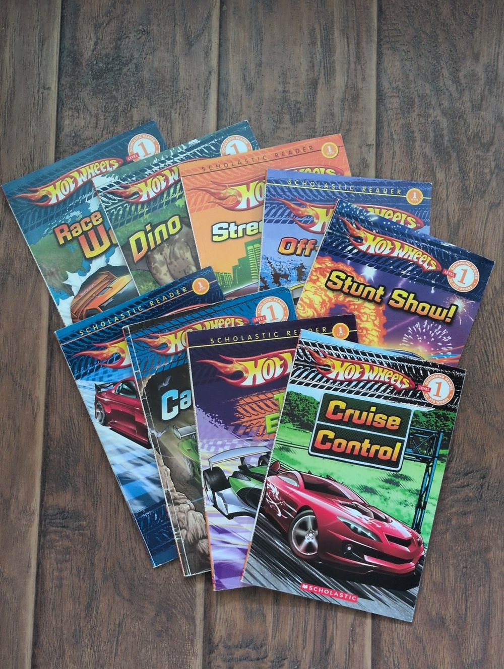 Hot Wheels Scholastic Level 1 Reader Books